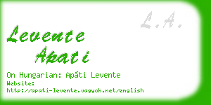 levente apati business card